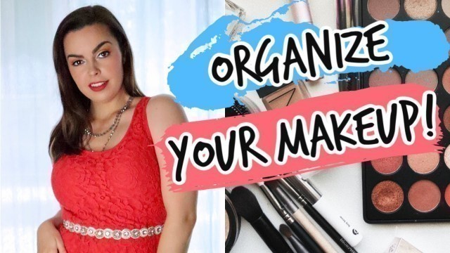 'ORGANIZE MAKEUP IN SMALL SPACE | Makeup Organization | Glam Life by Meg'