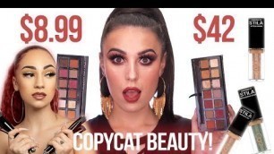 'BHAD BHABIE COPYCAT BEAUTY!  | Copycat Beauty Vs High-End Makeup Tutorial | Victoria Lyn'