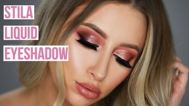 'Huda Beauty Desert Dusk Palette & Trying New Stila Cosmetics Liquid Eyeshadow'