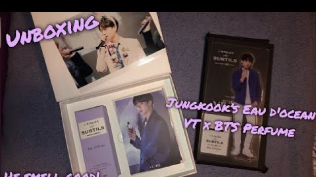 '[Unboxing] Jungkook’s Eau d\'ocean  VT x BTS Perfume'