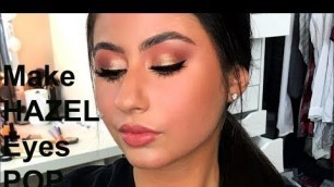 'Make HAZEL Eyes POP! - Client Makeup Tutorial'
