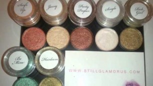 'Video Response for Still Glamorous Cosmetics pressed pigments.'