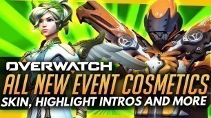 'Overwatch | ALL NEW COSMETICS - SUMMER GAMES 2017 (Skins, Intros & More)'