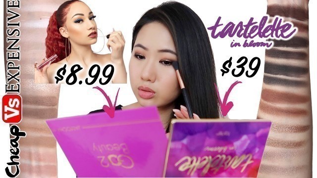 'BHAD BHABIE Copycat Beauty VS Tartelette In Bloom Palette Comparison & Review | Cheap VS Expensive'