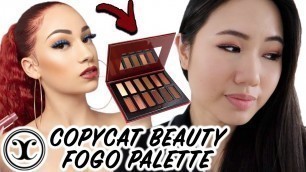 'BHAD BHABIE Copycat Beauty Review FOGO Palette and Swatches | Compared to UD Naked Heat'