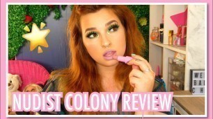 'Nudist Colony Review | Jeffree Star Cosmetics Single Lipstick Review'