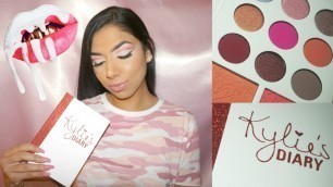 'Kylie Cosmetics Diary Palette Valentines Day Tutorial & Swatch 
