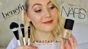 'First Impressions: Full Face of Brand New High-End Makeup | Meg Says'