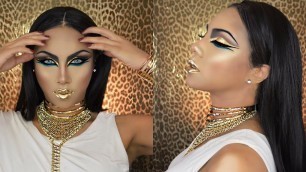 'Egyptian Goddess Halloween Makeup Tutorial'