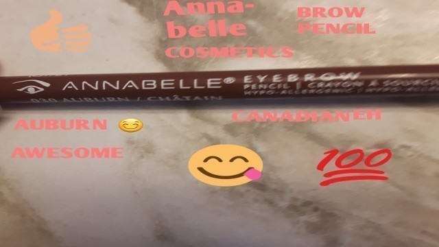 'Annabelle Cosmetics Eyebrow Pencil Review + Demo'