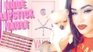 'Jeffree Star Cosmetics Nude Lipstick Vault Demo, Review and Swatches'