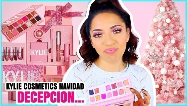 'PROBANDO MAQUILLAJE COLECCION NAVIDEÑA DE KYLIE COSMETICS| NO GASTES TU DINERO ♥BeautybyNena'