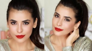 'Classic Red Lip Makeup Tutorial | Sazan Hendrix'