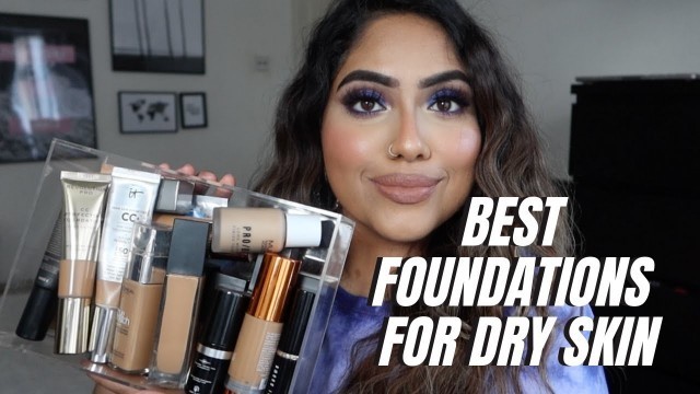 'TOP FAVOURITE FOUNDATIONS FOR DRY SKIN! | HIGH END & DRUGSTORE | 2020 | LONG WEARING ♡ | Ashme'