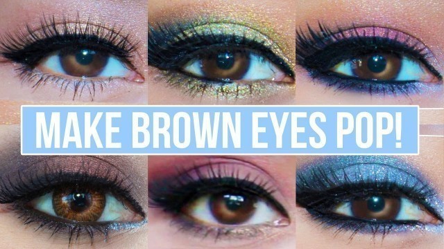 '5 Makeup Looks That Make Brown Eyes Pop! | Brown Eyes Makeup Tutorial'