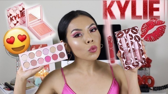 'TRYING THE KYLIE COSMETICS VALENTINES DAY COLLECTION'