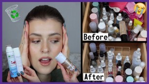 'SETTING SPRAYS DECLUTTER! Swatches, Collection, Organisation | Makeup with Meg'