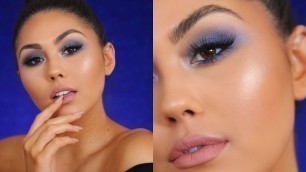 'BLUE SMOKEY EYE MAKEUP TUTORIAL FOR PROM | Roxette Arisa'