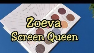 'Swatches - Zoeva Cosmetics Screen Queen Eyeshadow Palette'