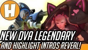 'Overwatch - NEW Cat D.va Skin and Highlight Intro Reveals! (Cosmetic Compilation) | Hammeh'