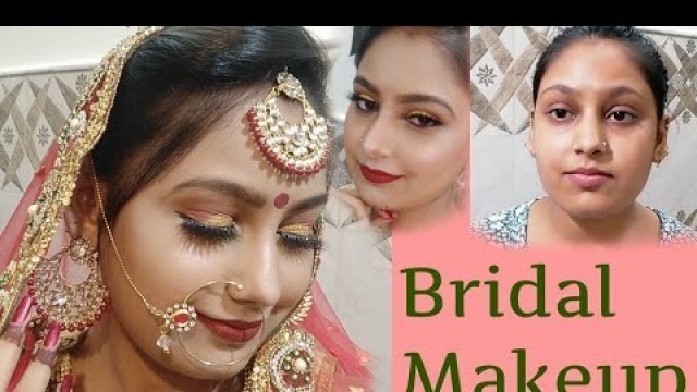 'Indian bridal makeup look using stars cosmetics base /concealer palette in Hindi'