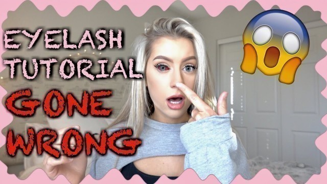 'I TRIED CASH ME OUSSIDE GIRL\'S EYELASH TUTORIAL *GONE WRONG*'