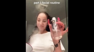 'Bhad bhabie face routine'