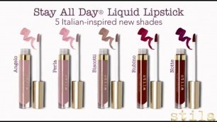 'LIP SWATCH VIDEO! | Stila\'s Spring 2017 Stay All Day Liquid Lipsticks | Stila Cosmetics'