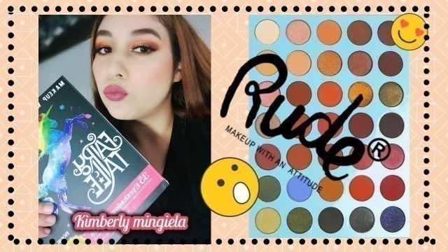 'Me maquillo con Rude Cosmetics | kimberly minguela