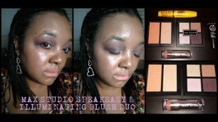 'Max Studio Makeup + Demo: Speakeasy Quad Eyeshadows, Illuminating Blush Duo'