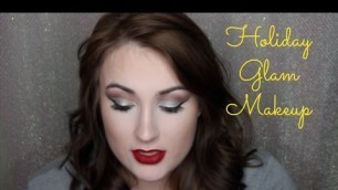 'Christmas Glam Makeup Tutorial 2016| Just Meg'