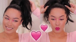 'PINK VALENTINES DAY MAKEUP | Marie Jay'