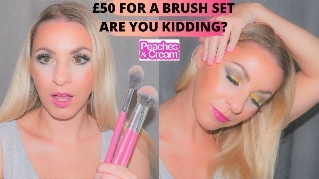 'PEACHES & CREAM BRUSH REVIEW  - Bold glowy look over 40 skin'