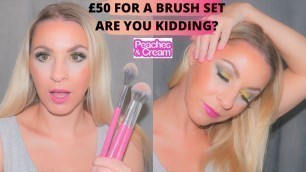 'PEACHES & CREAM BRUSH REVIEW  - Bold glowy look over 40 skin'