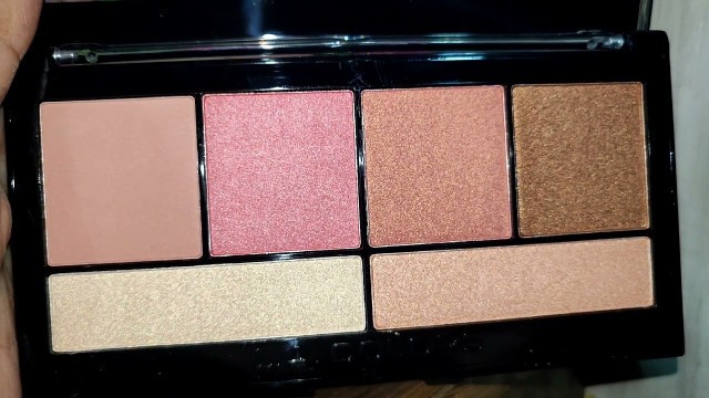 'L.A.Colors So Cheeky Blush & Highlight Palette - Peaches and Cream'