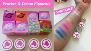'Peaches & Cream Pigments - SWATCHES!'