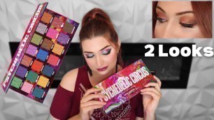 'Jeffree Star Cosmetics Psychedelic Circus Palette 2 Looks 1 Palette / Tutorial Review Looks'