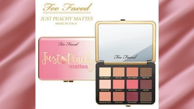 'TOO FACED Just Peachy Velvet Matte Eye Shadow Palette – Peaches and Cream Collection'