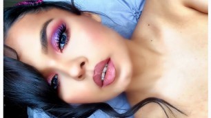 'KYLIE COSMETICS STORMI COLLECTION Inspired Look / Great for VALENTINES DAY | How to get flirty eye