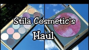 'Stila Cosmetics Haul - Eyeshadow Palette and Highlighter\'s with Swatches'