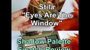 'Eyeshadow Palette Review: Stila Cosmetics Eyes Are The Window Shadow Palette Swatches in \"Mind\"'