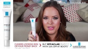 'NEW La Roche-Posay Effaclar Duo [+] Countdown to Clear Skin: Tanya Burr and A Model Recommends'