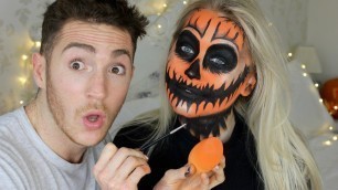 'My Best Friend Does My Halloween Makeup! | Meg Says'