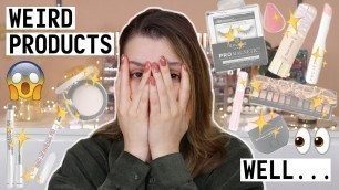 'Full Face of WEIRD PRODUCTS!!! | Makeup With Meg'