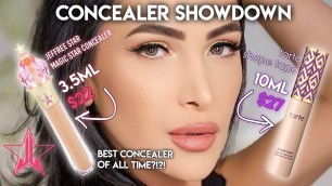 'JEFFREE STAR COSMETICS MAGIC STAR CONCEALER + SETTING POWDER COMPARISON, REVIEW + FIRST IMPRESSIONS'