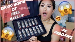 'UNBOXING £2000 WORTH OF FREE MAKE UP!! || TOO FACED ZOEVA NYX COSMETICS LOREAL MAC GLAMGLOW||Ling.KT'