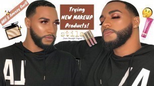 'TRYING NEW MAKEUP PRODUCTS! Armezy Highlighter, GlamGlow, Stila Cosmetics...| Zeus Antonio'