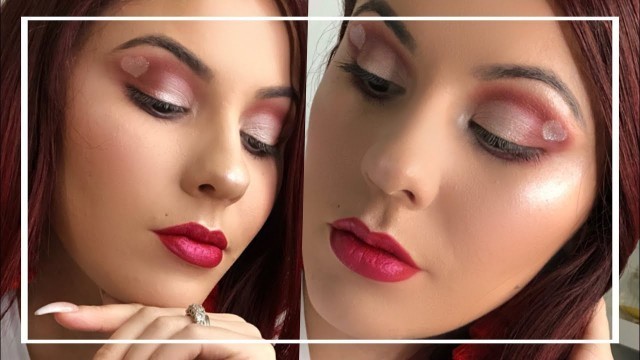 'Hearts Valentines Day Makeup Look'