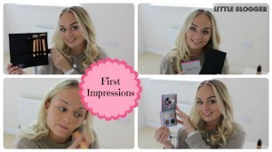 'Tanya Burr Cosmetic Eyeshadow Quad & Laroc Makeup Brushes | First Impressions | Little Blogger'