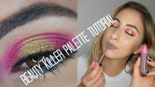 'Jeffree Star Cosmetics Hot Pink Halo Eyes Beauty Killer Palette Tutorial|ARPIHOVS'